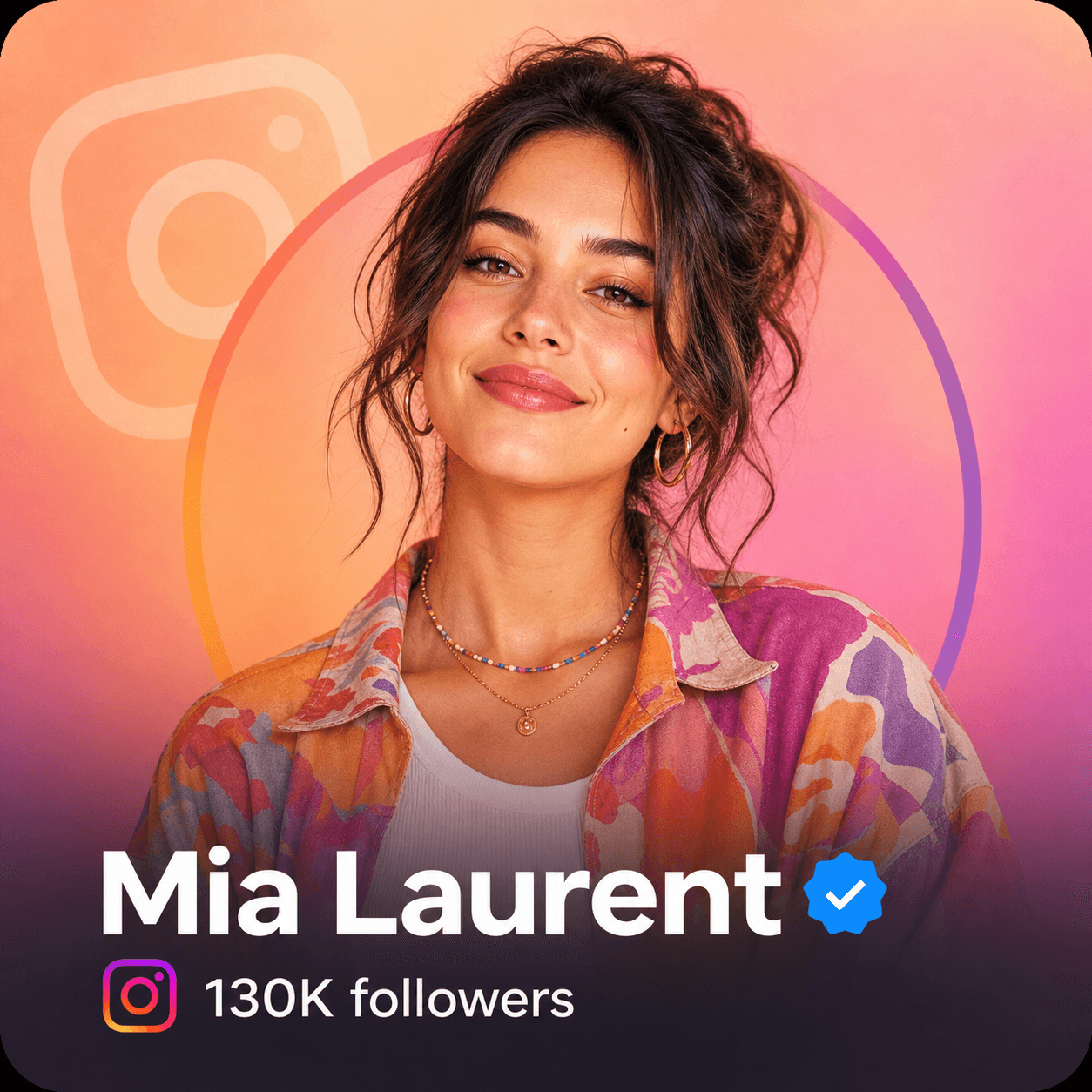 Mia Laurent creator profile concept